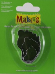 Набор резцов для пластики "Детская ножка" 3шт "Makins"