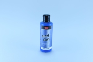 Краска для эффекта инея "Matt-Glas" синяя,VivaDecor, туба 82мл