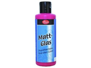 Краска для эффекта инея "Matt-Glas" красная,VivaDecor, туба 82мл