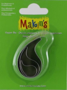 Набор резцов для пластики "Капля воды" 3шт "Makins" 