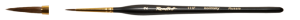Кисть колонок круглая №3 (d-3,0mm) фигурная короткая ручка, Roubloff (серия 111F)
